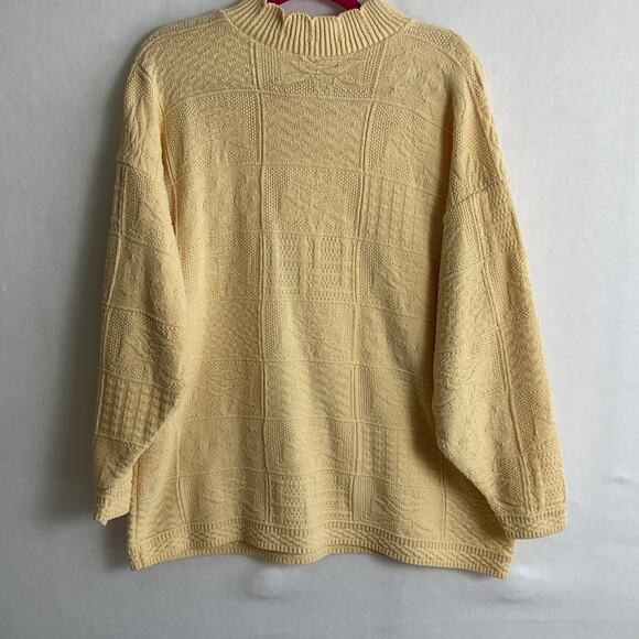 Spunky Knit Womens Size XL Yellow Long Sleeve Sweater - Picture 2 of 8